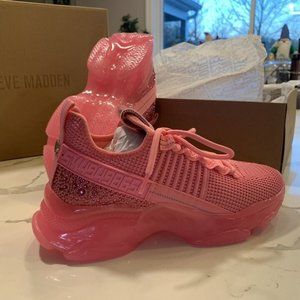 Steve Madden Women's Maxima Sneaker - New In Box/Never Worn - Hot Pink - Size 8!